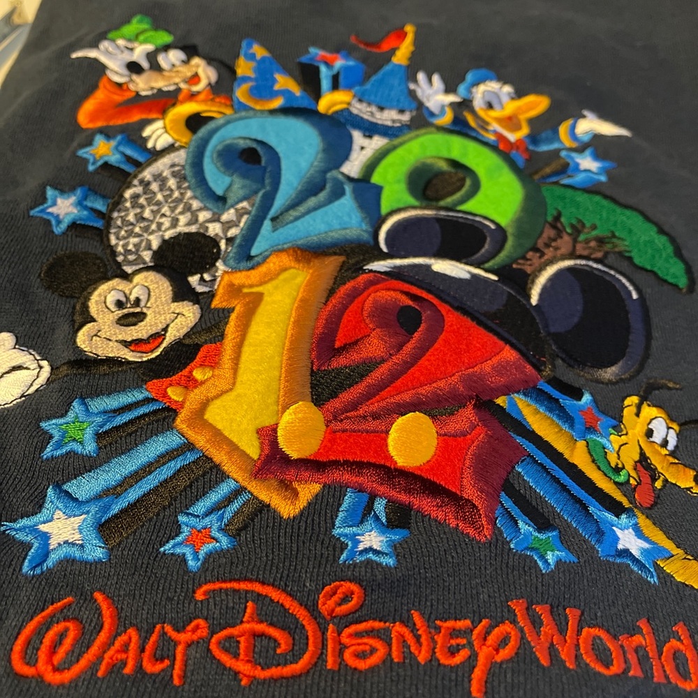 New With Tags Walt Disney 2012 Navy Blue Youth Size Large Jacket
